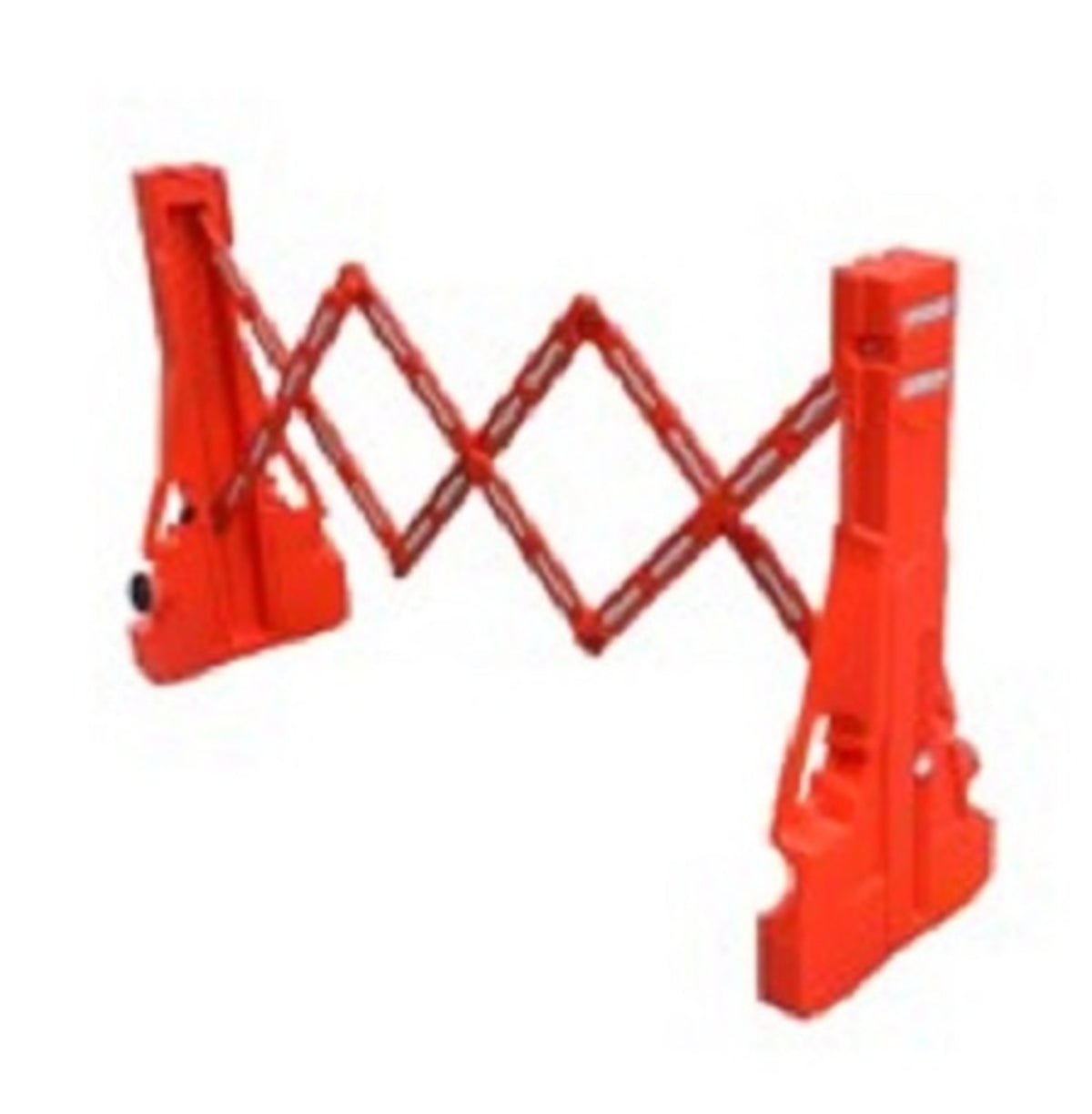 TieDex UK Orange Safety Barrier, High Density Polyethylene, Extendable Barrier