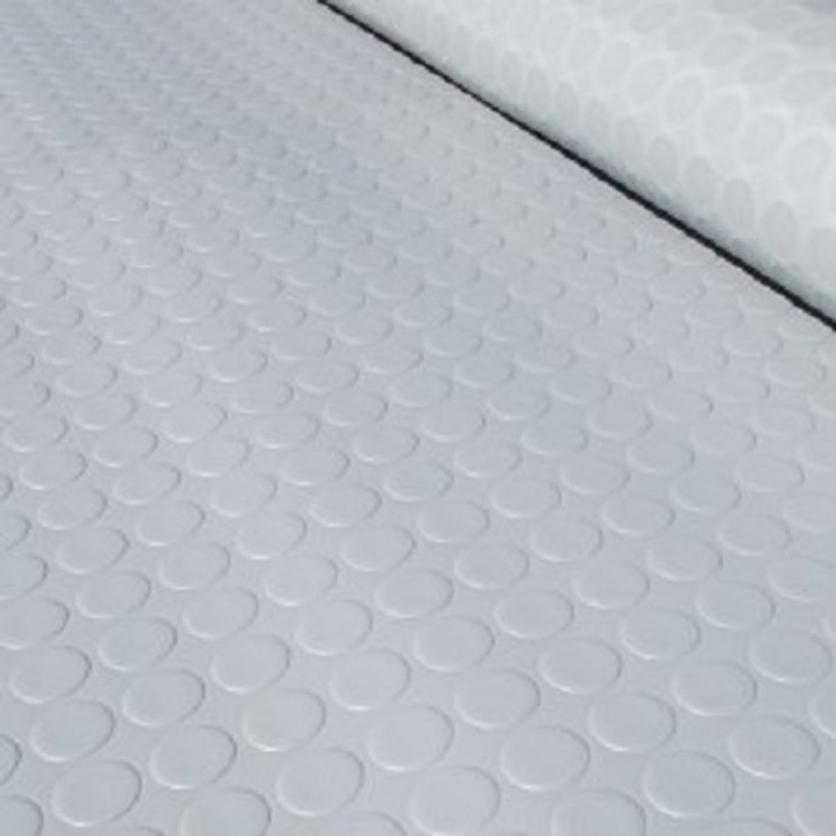 TieDex UK Grey Anti-Slip Flooring Rubber, Polyurethane, Polyvinyl Roll Anti-Slip Finish 10 m x 2m x 2 mm