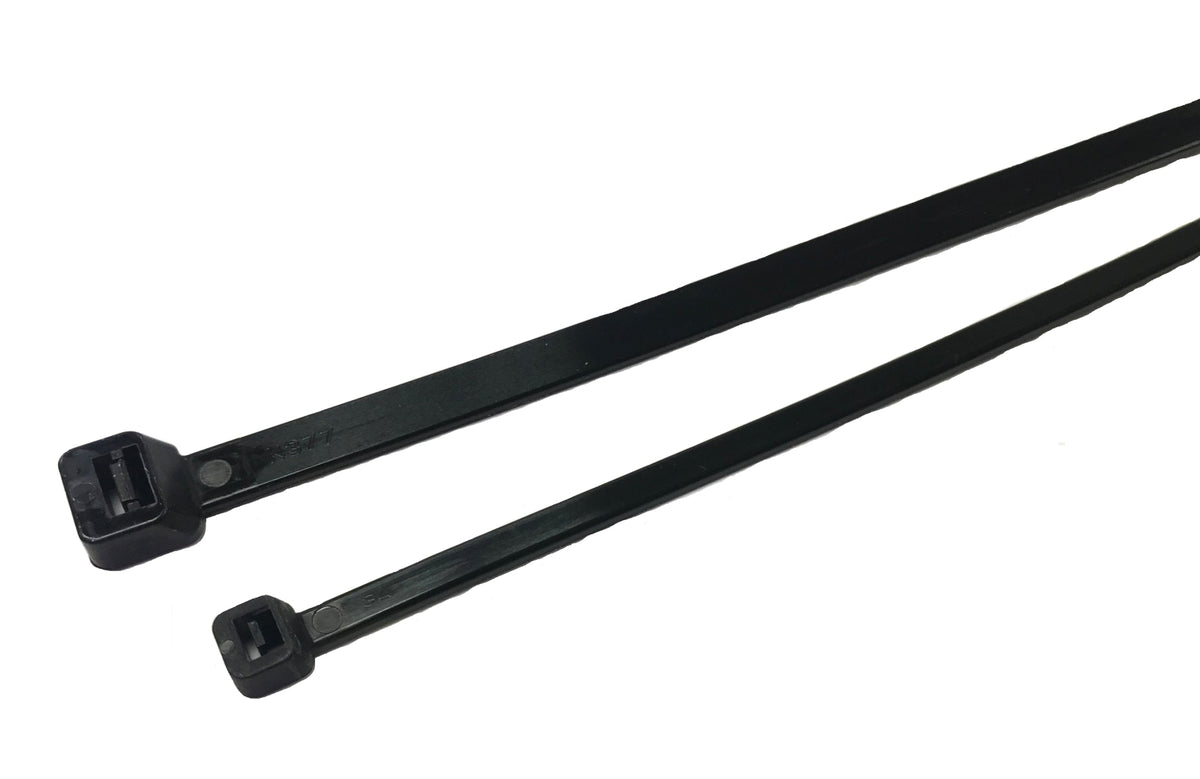 TieDex UK Cable Tie, Cable Tie, 330 mm x 3.6mm, Black Polypropylene