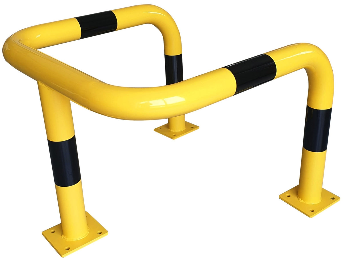 TieDex UK Black, Yellow Safety Barrier, Steel