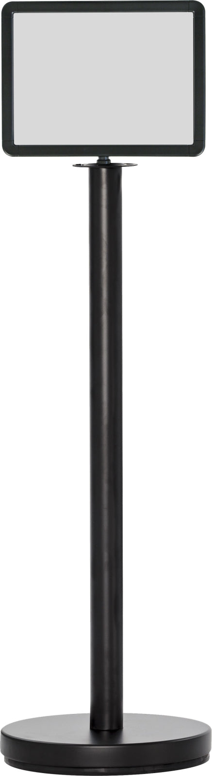 TieDex UK Black Barrier &amp; Stanchion Sign Frame, Steel