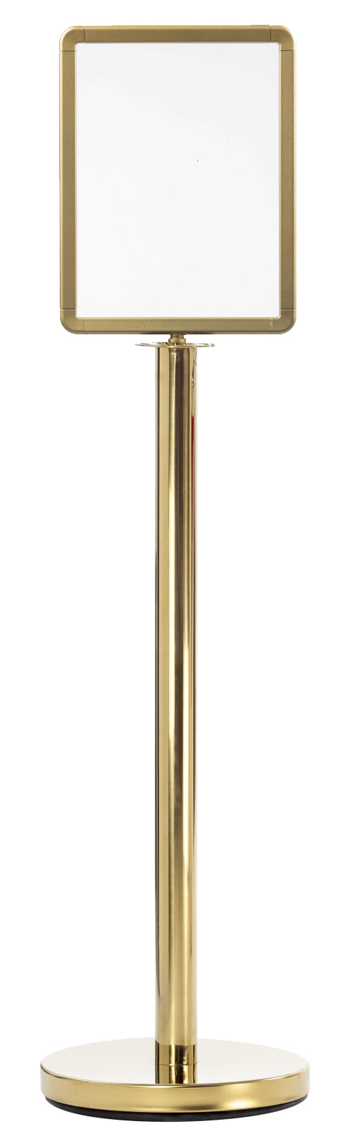 TieDex UK Yellow Barrier & Stanchion Sign Frame, Steel