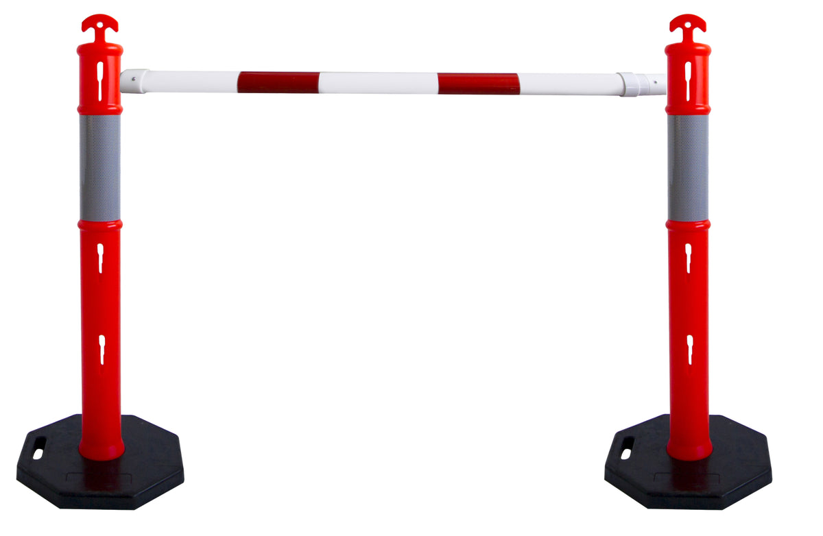 TieDex UK Red, White Safety Barrier, Polypropylene
