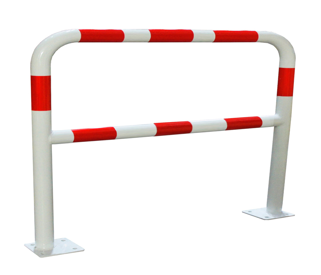 TieDex UK White, Red Safety Barrier, Steel