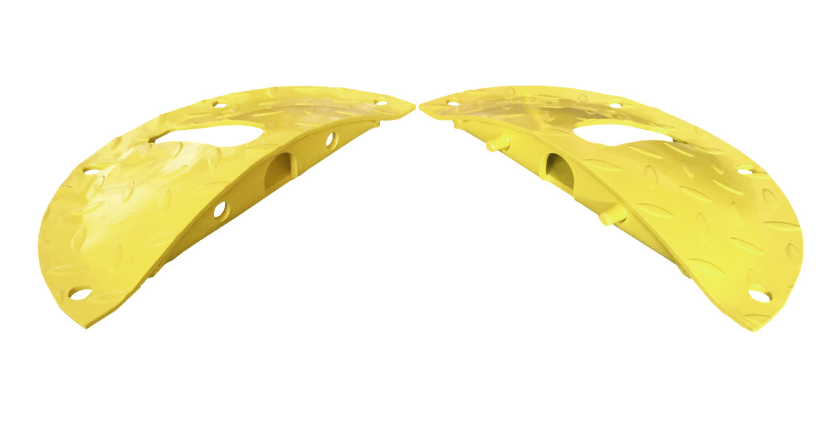TieDex UK High Visibility Steel Speed Bump 180 mm x 360mm x 50 mm 15 km/h Speed Limit