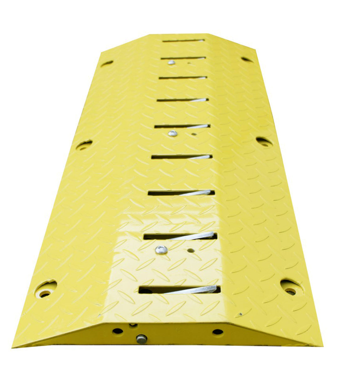 TieDex UK High Visibility Steel Speed Bump 1 m x 385mm x 50 mm 15 km/h Speed Limit