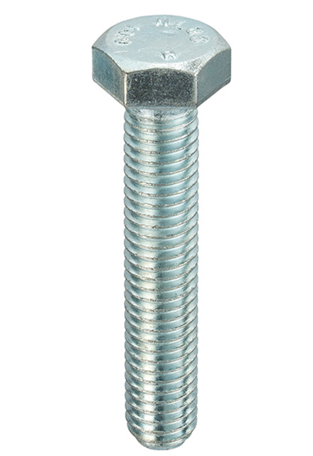 TieDex UK Bright Zinc Steel, Hex Setscrew, M12 mm x 60 mm