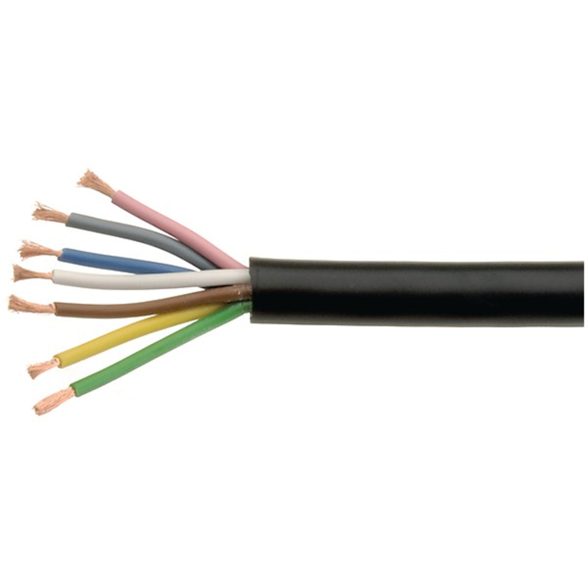 TieDex UK Twisted & Multipair Industrial Cable 0.5 mm² 100 m Black Sheath Polyvinyl Chloride