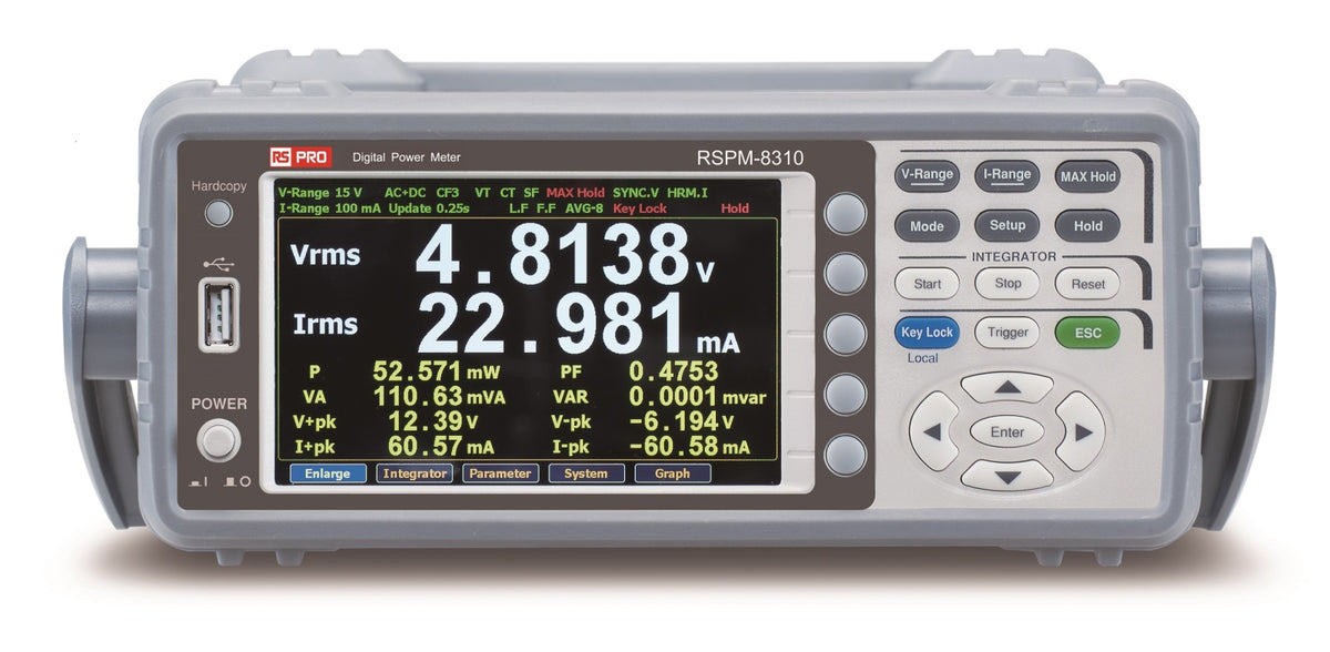 TieDex UK Power Quality Analyser, 1-Phase, 20 A Max, 600V