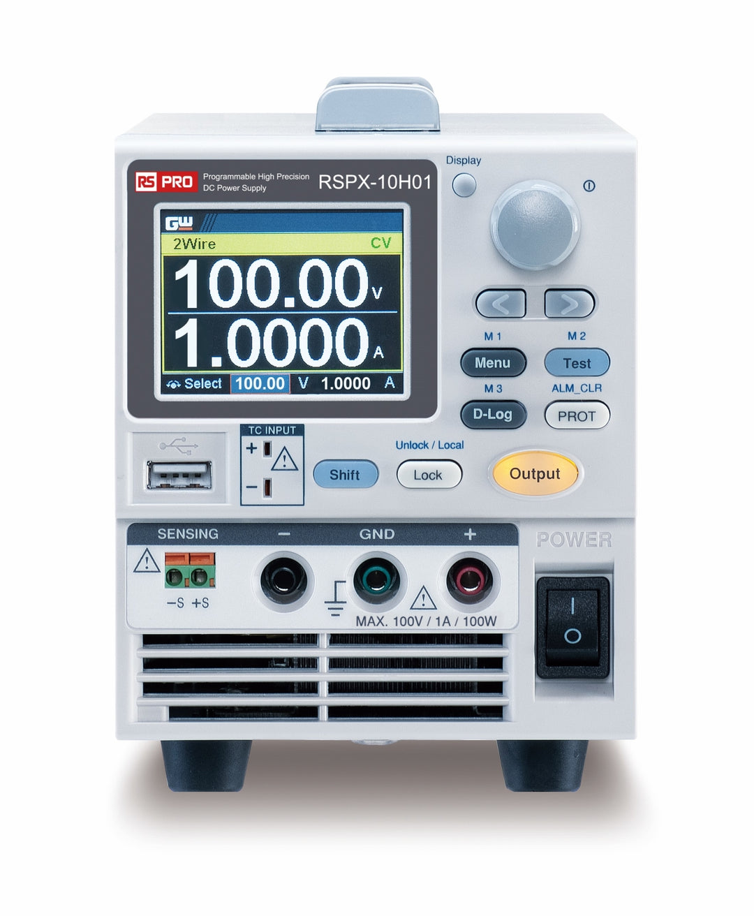 TieDex UK Digital Bench Power Supply, 1-Output 0 V ac to 100V ac, 300, 1 A Max