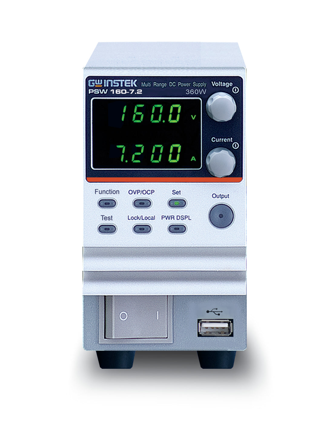 TieDex UK Bench Power Supply, 1-Output 0 V to 160V, 360 W, 7.2 A Max, UKAS