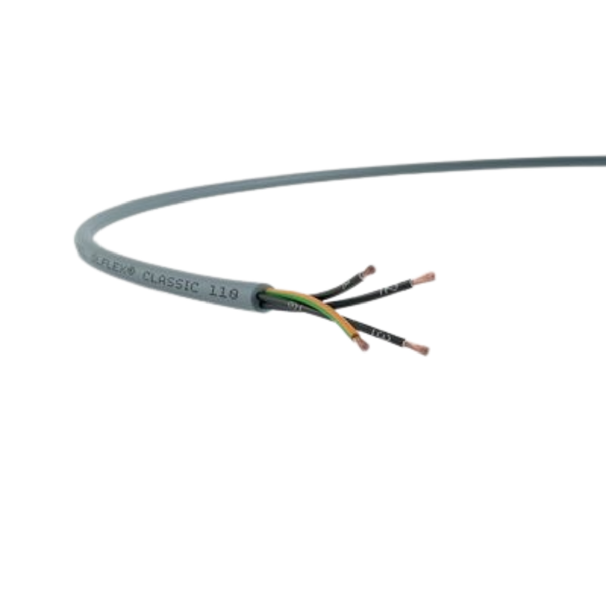 TieDex UK ÖLFLEX CLASSIC 110 Control Cable, 18 Cores 1mm² 17 AWG, Unscreened, 50 m, Grey Polyvinyl Chloride Sheath