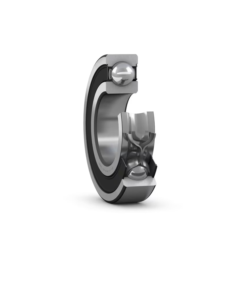 SKF W 6006-2RS1 1 Row Ball Bearing - 30 mm ID, 55 mm OD_W 6006-2RS1
