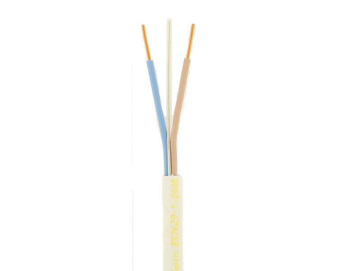 TieDex UK 3 Core Power Cable, White 1.5mm² 90 °C, 100 m Silicone