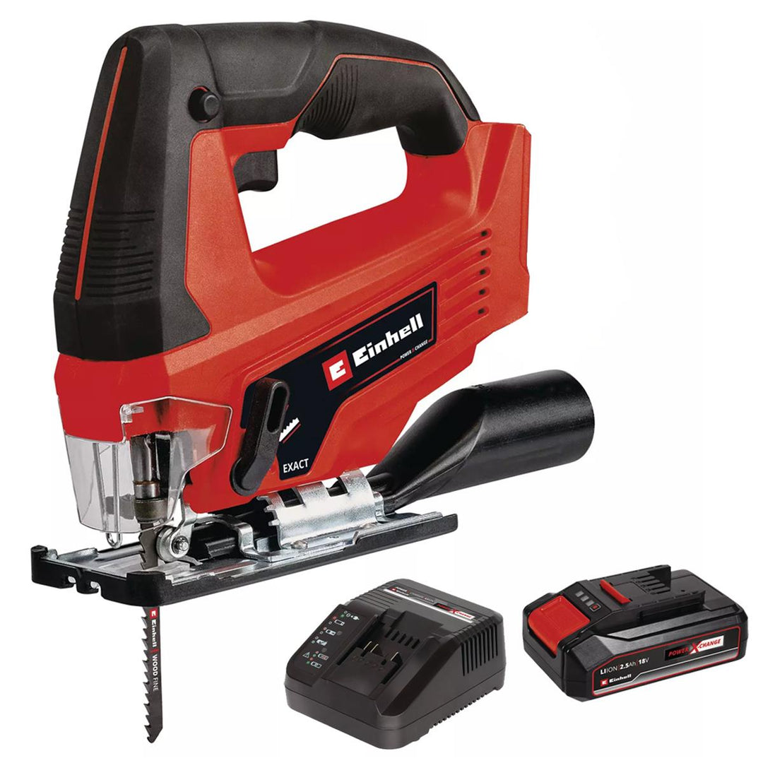 Einhell TC-JS 18/70 Li 18V Jigsaw with 1 x 2.5Ah Battery &amp; Charger 4321280