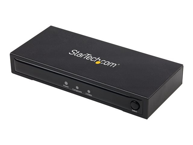 TieDex UK StarTech.com S-Video or Composite to HDMI Converter with Audio - 720p - video converter - black