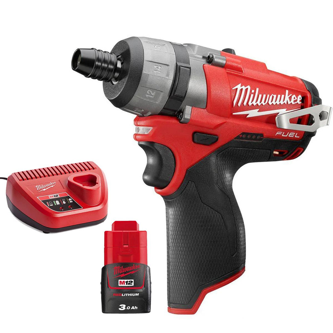 Compact Driver Use Milwaukee M12CD-0C 12V Fuel Brushless Compact Driver with 1 x 3.0Ah Ba ...
