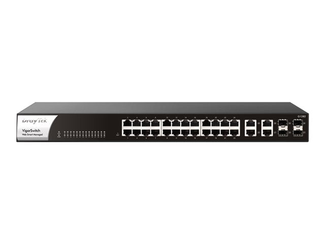 TieDex UK Draytek VigorSwitch G1282 - switch - 28 ports - smart - rack-mountable