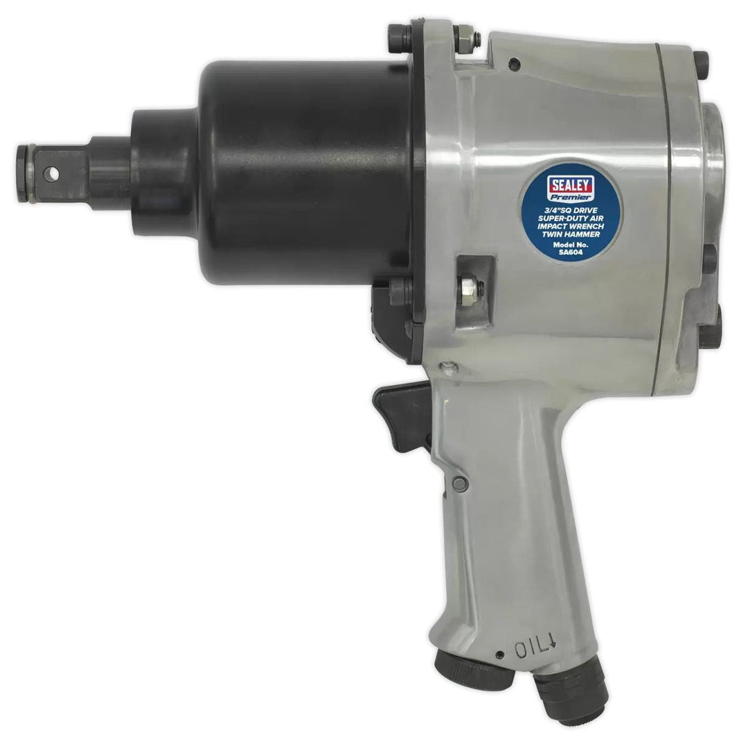 Sealey SA604 3/4"Sq Drive Premier Air Impact Wrench Twin Hammer