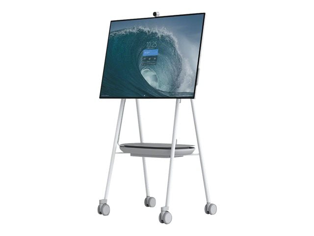 TieDex UK Steelcase cart - for interactive flat panel - grey, arctic white, pewter