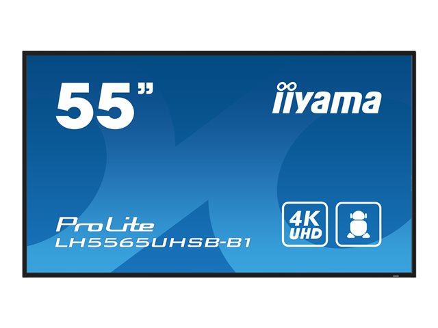 TieDex UK iiyama ProLite LH5565UHSB-B1 55" Class (54.6" viewable) LED-backlit LCD display - 4K - for digital signage