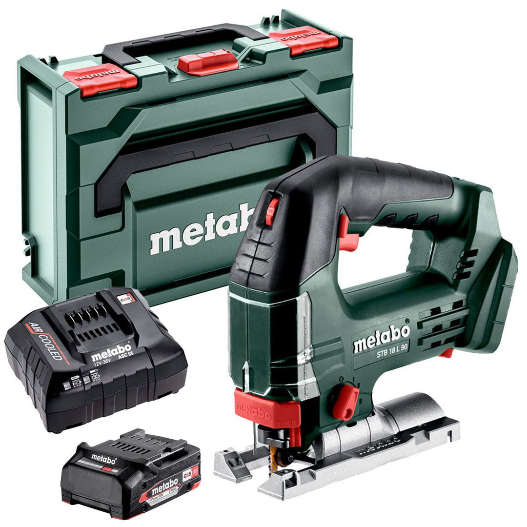 Metabo STB 18 L 90 18V Bow Handle Jigsaw with 1 x 2.0Ah Battery Charger & Metabox