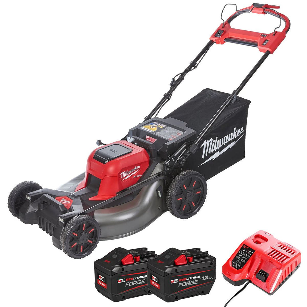 Milwaukee M18F2LM53 36V FUEL Brushless 53cm Self Propelled Lawn Mower with 2 x 12.0Ah Battery &amp; Charger