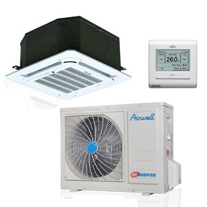 Airwell Air Conditioning Cassette CBD018 DC Inverter Heat Pump 600x600mm 5Kw / 18000Btu 240V~50Hz