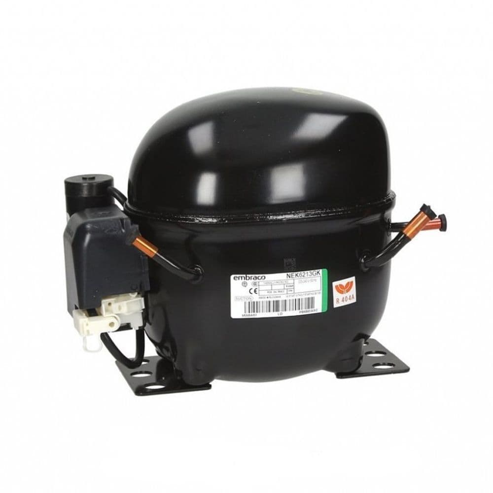 Aspera / Embraco NE2134GK Refrigeration Compressor R404a LBP 8.77CC 1/2Hp Tube 240V~50Hz