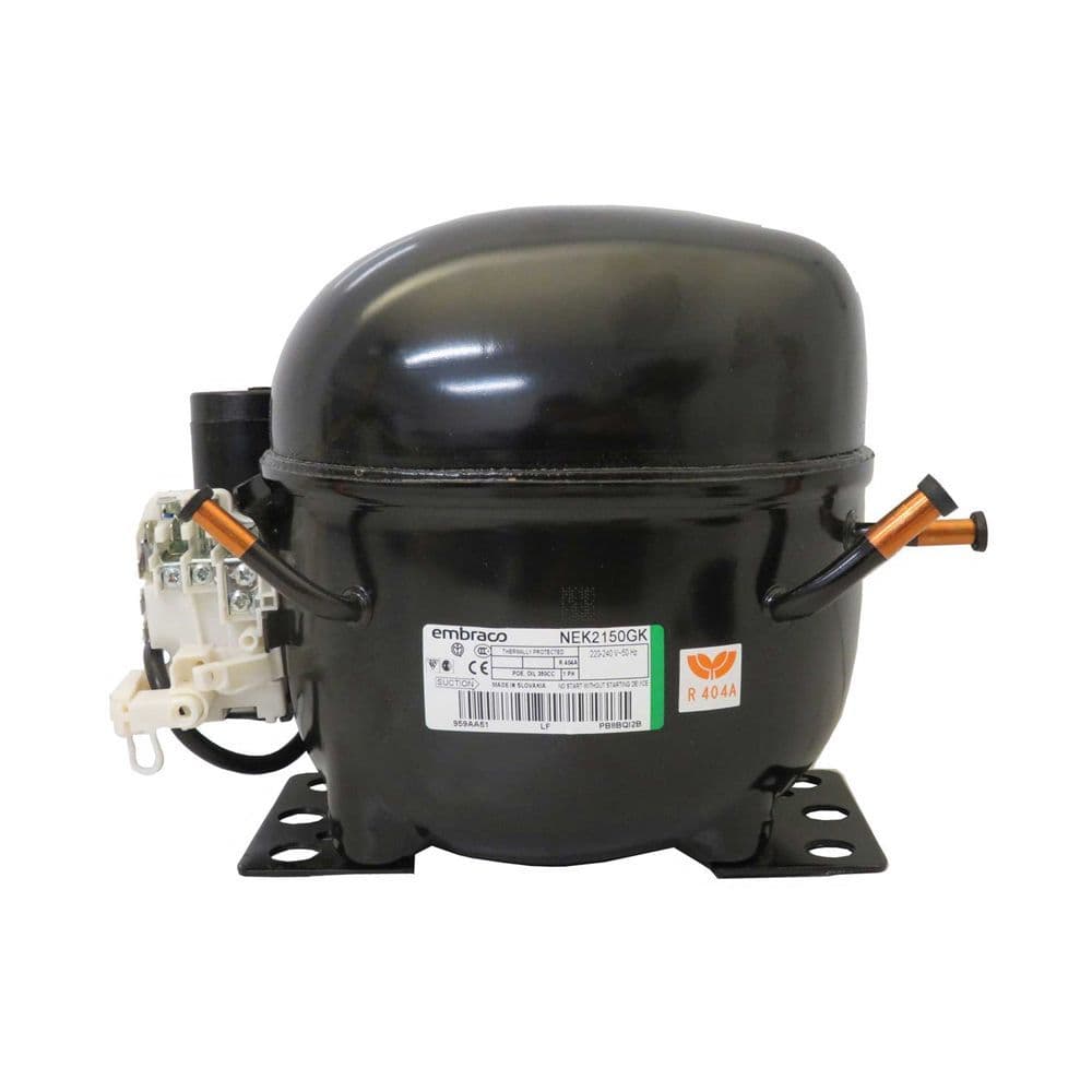 Aspera / Embraco NEK2150GK Refrigeration Compressor R404a LBP 12.2CC 5/8Hp Tube 240V~50Hz