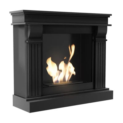 Cromer - Freestanding Bioethanol Fireplace Freestanding Bioethanol Fireplace, Ventless Ethanol Fireplace,