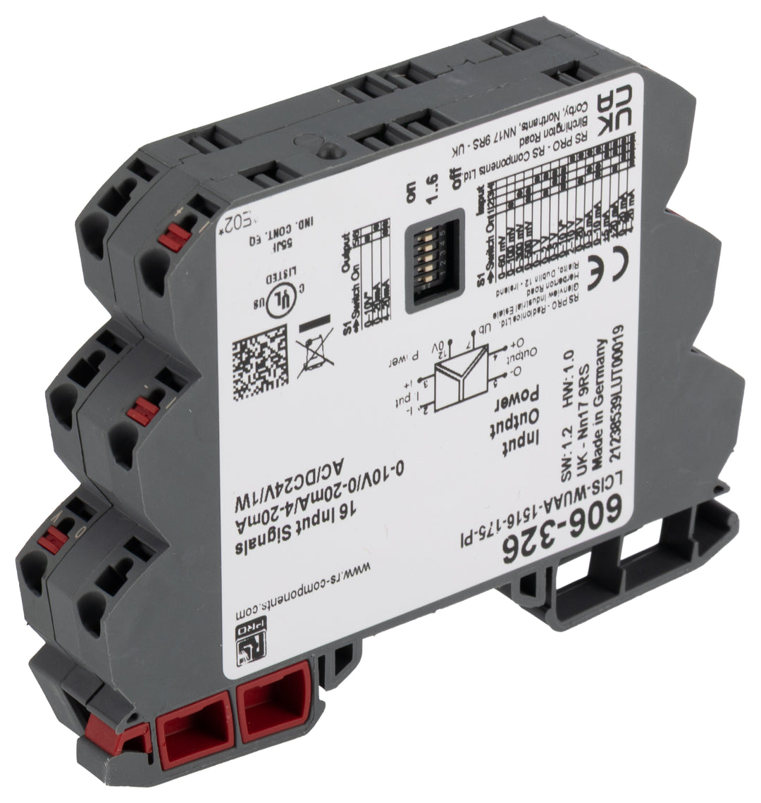 TieDex UK Analogue Converter, Current, Voltage Input, Current, Voltage Output, 24V ac/dc Supply
