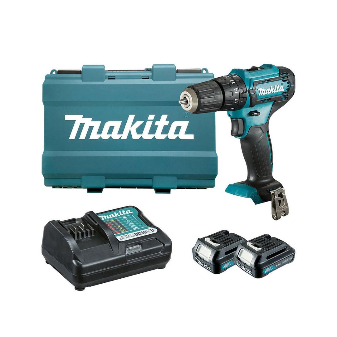 Makita HP333DWAE 12V max CXT Combi Drill With 2 x 2.Ah Batteries, Charger &amp; Carrying Case