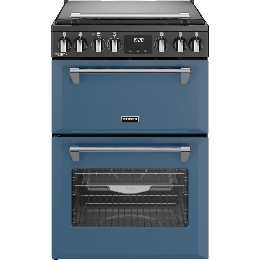 Stoves 60cm wide Double Oven Dual Fuel Richmond DX MRA 60DF Mini Range Cooker - Twilight Blue