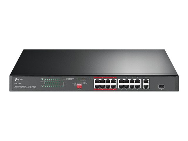 TieDex UK TP-Link JetStream TL-SL1218P - V1 - switch - 16 ports - unmanaged - rack-mountable