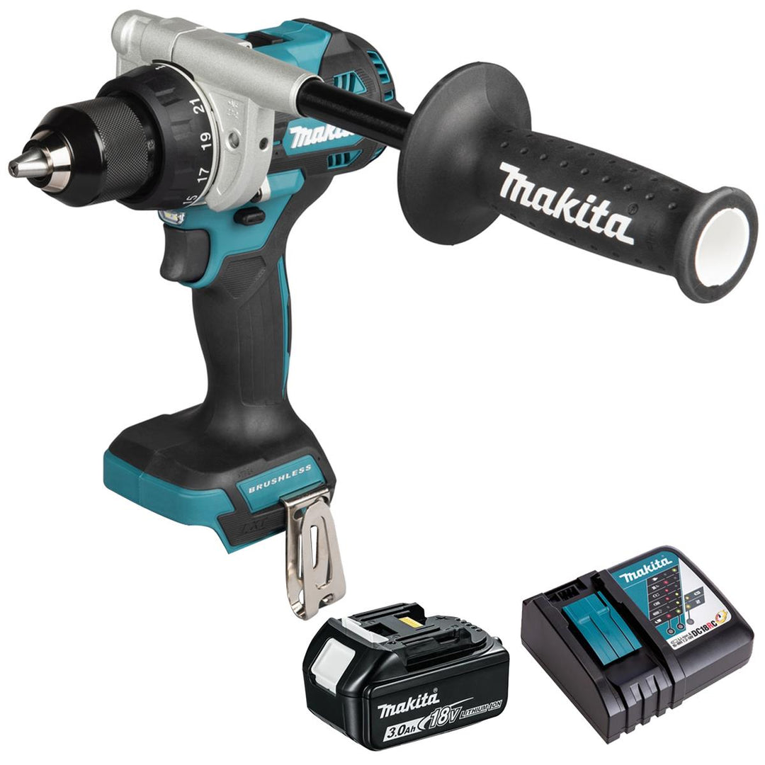 Makita DDF492Z 18V LXT Brushless Driver Drill with 1 x 3.0Ah Battery & Charger