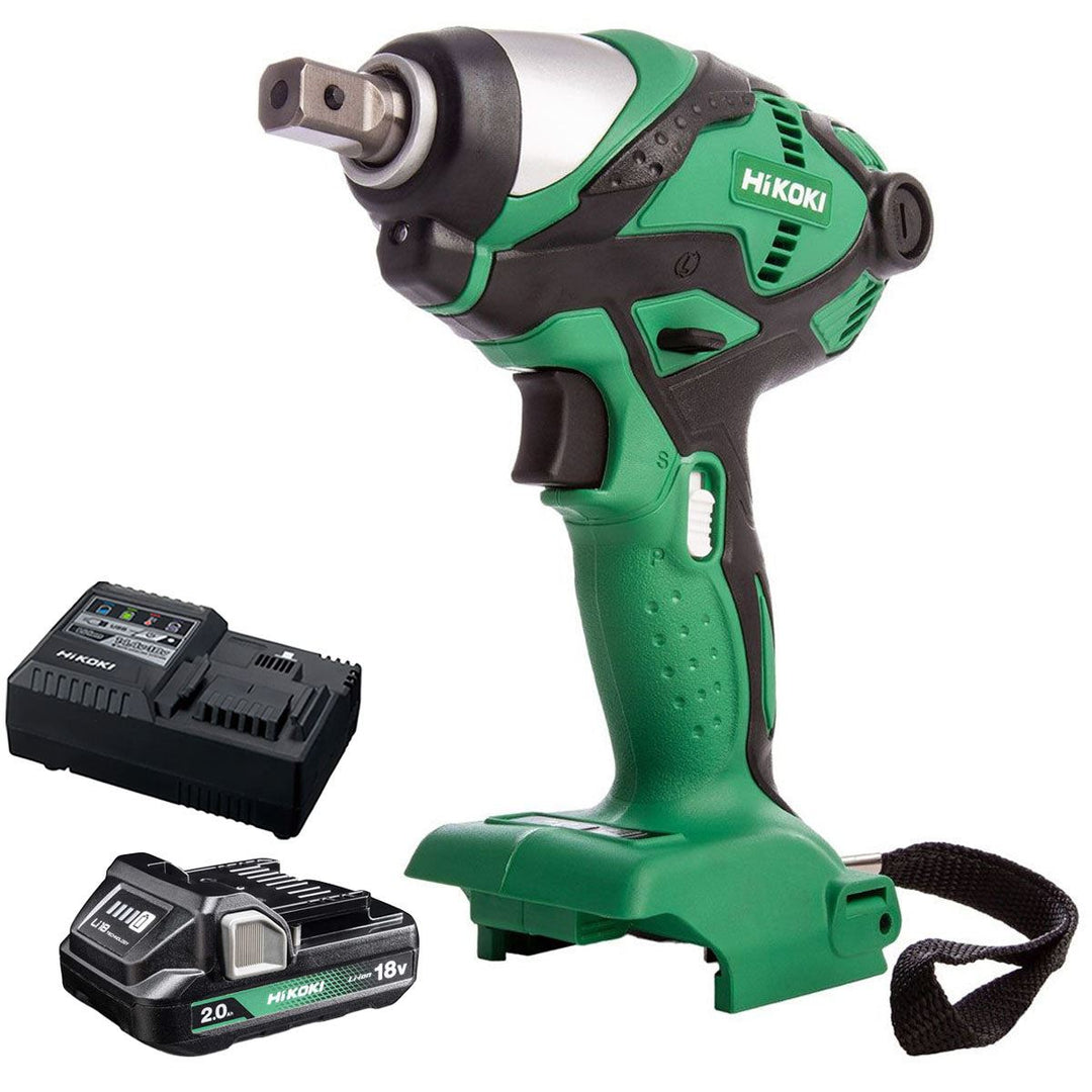 Hikoki WR18DSDLW4Z 18V Li-ion Cordless 1/2" Impact Wrench with 1 x 2.0Ah Battery & Charger
