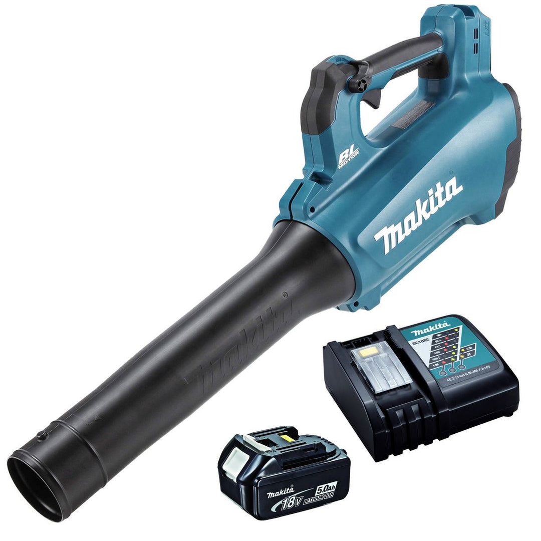 Makita DUB184Z 18V LXT Brushless Leaf Blower With 1 x 5.0Ah Battery &amp; Charger