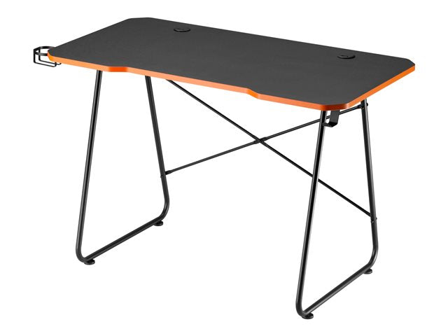 TieDex UK ProperAV Computer Workstation - desk - rectangular - black, orange