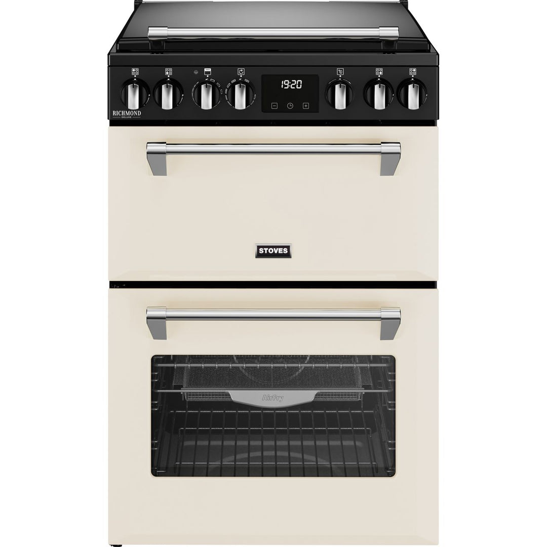 Stoves 60cm wide Double Oven Dual Fuel Richmond Deluxe Mini Range Cooker - Cream