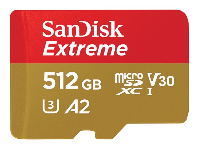 TieDex UK SanDisk Extreme - flash memory card - 512 GB - microSDXC UHS-I