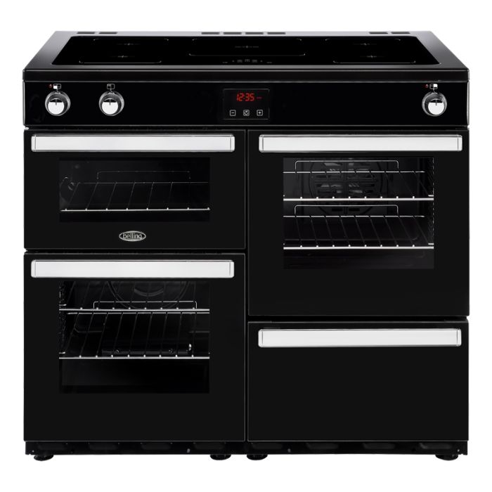 Belling BEL COOKCENTRE 100Ei Blk 444444092, BEL COOKCENTRE 100Ei Blk Belling Cookcentre 100cm Induction Range Cooker Black