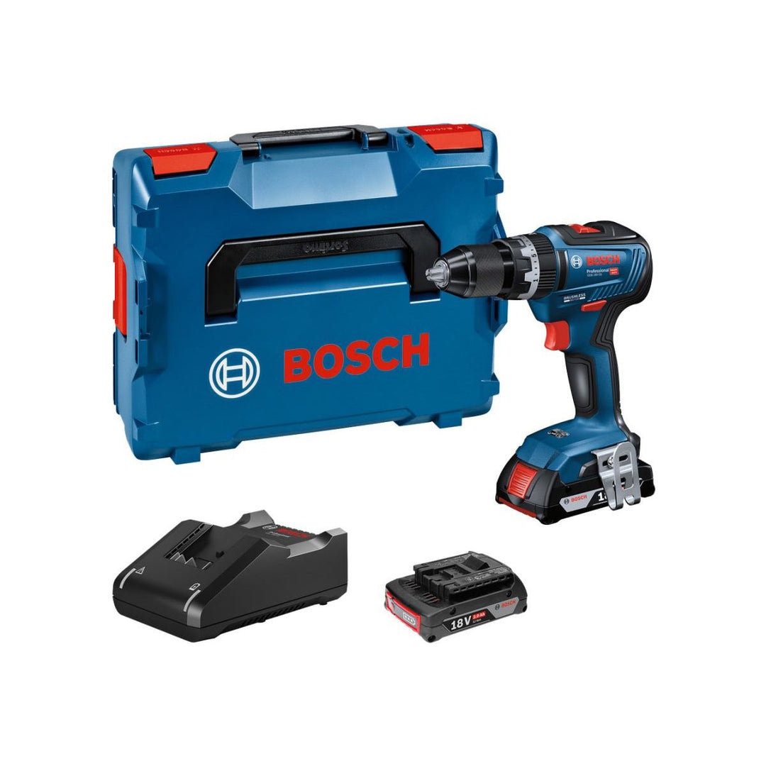 Bosch GSB 18V-55 Professional Combi Drill 2 x 4.0Ah Batteries & Charger in Case 06019H5372