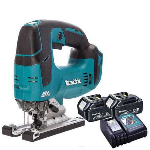 Makita DJV182Z 18v LXT Brushless Jigsaw With 2 x 5Ah Battery &amp; Charger