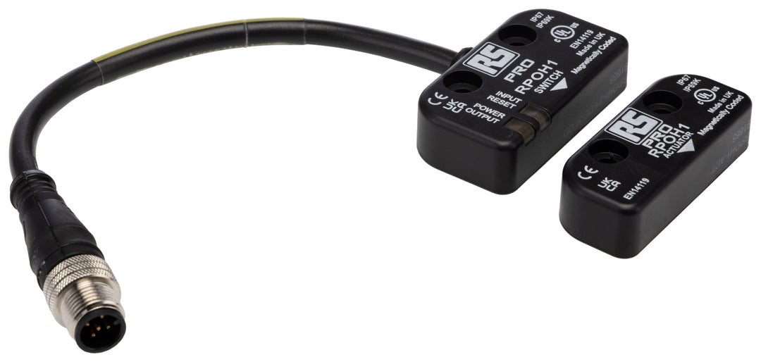 TieDex UK RFID Non-Contact Safety Switch, ABS Plastic Housing, 24V dc, 2 NO/1 NC, M12