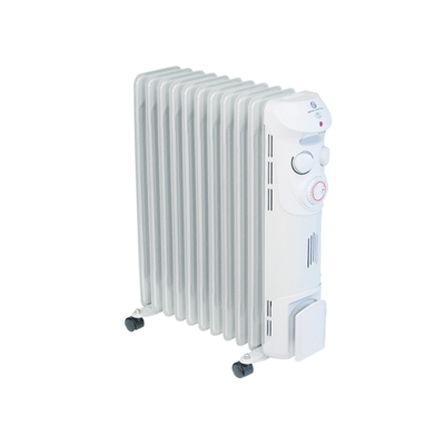Prem-i-air C37-11T 2.5 kW 11 Fin Oil-Filled Radiator With Castors, 24Hr Timer, Adjustable Thermostat And Carry Handle 240V~50Hz