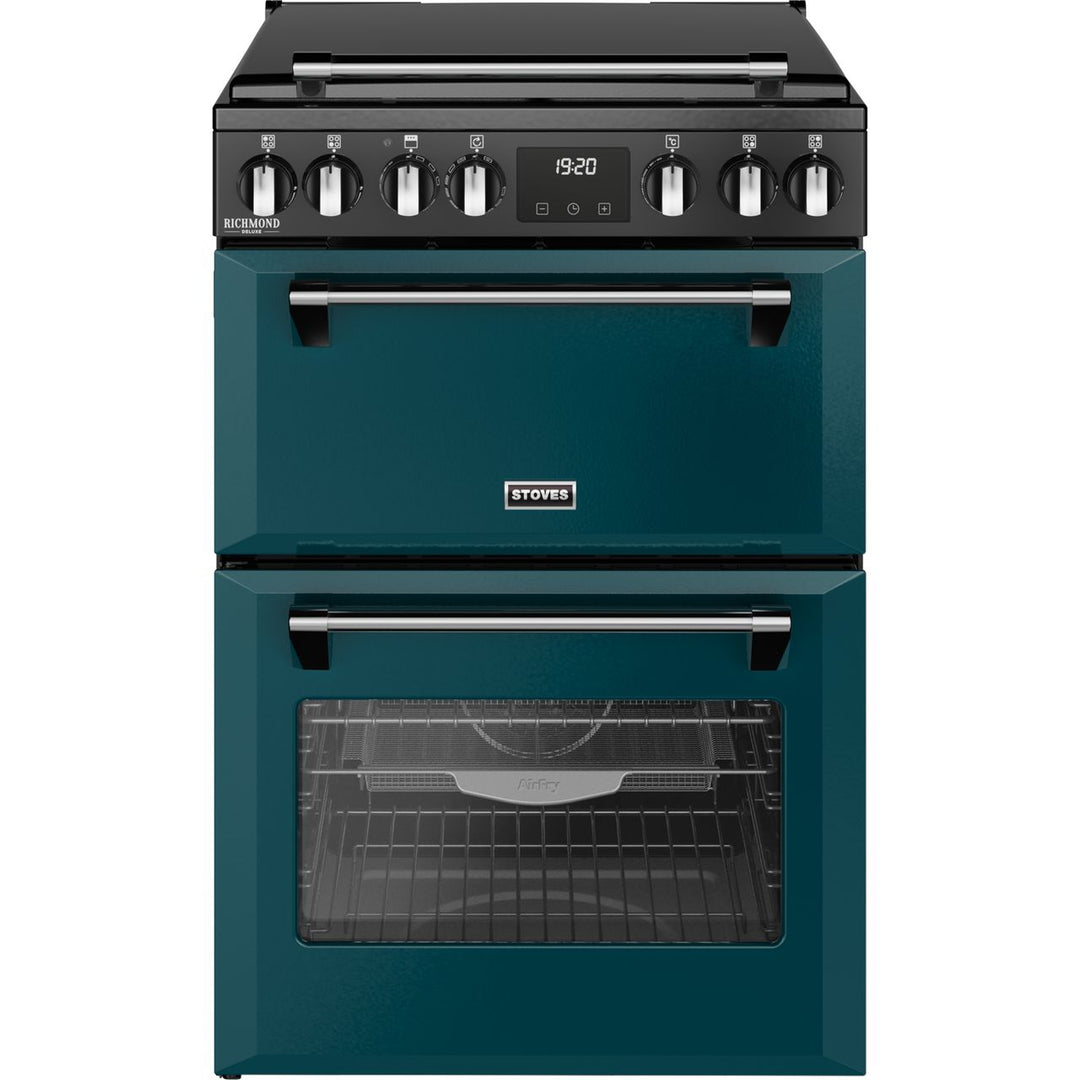 Stoves 60cm wide Double Oven Dual Fuel Richmond DX MRA 60DF Mini Range Cooker - Deep Marine