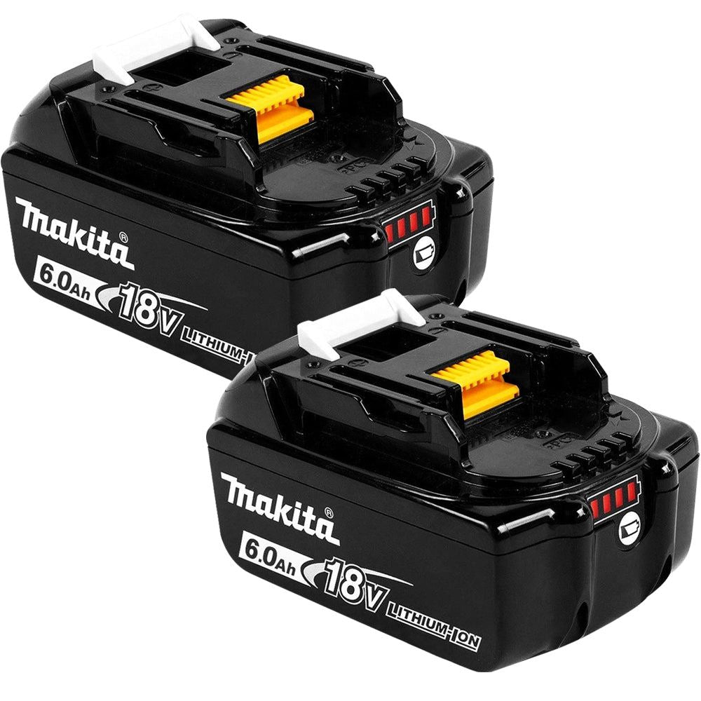 Makita BL1860B x 2 18V LXT Li-ion 6.0Ah Genuine Battery 197422-4 Pack of 2