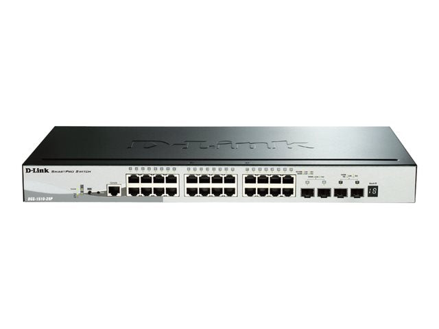 TieDex UK D-Link SmartPro DGS-1510-28P - switch - 28 ports - Managed - rack-mountable