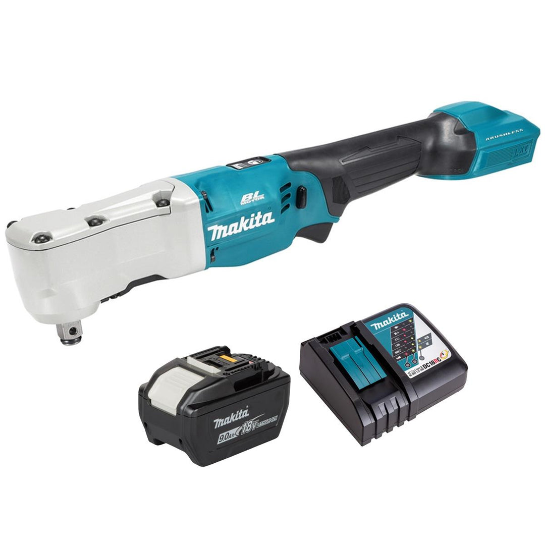 Makita DTL302Z 18V LXT Brushless  Angle Impact Wrench with 1 x 9.0Ah Battery &amp; Charger